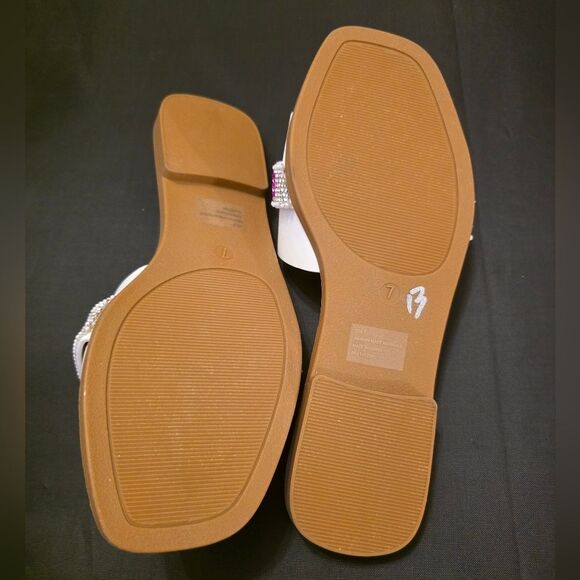 BRAND NEW BEBE RHINESTONE SLIDE SANDAL R3 - Picture 12 of 16